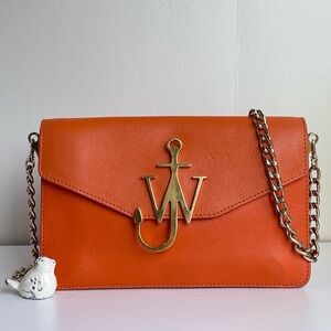 JW ANDERSON Logo Leather Crossbody Bag